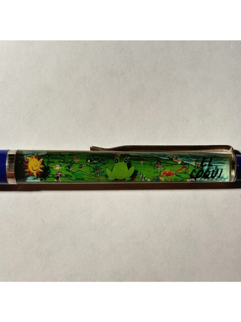 Puerto Rico Floaty Pen El Coqui Green Frog Moves by Island Map Aerial View Sun